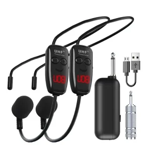 Head-wear UHF Wireless Microphone Headset